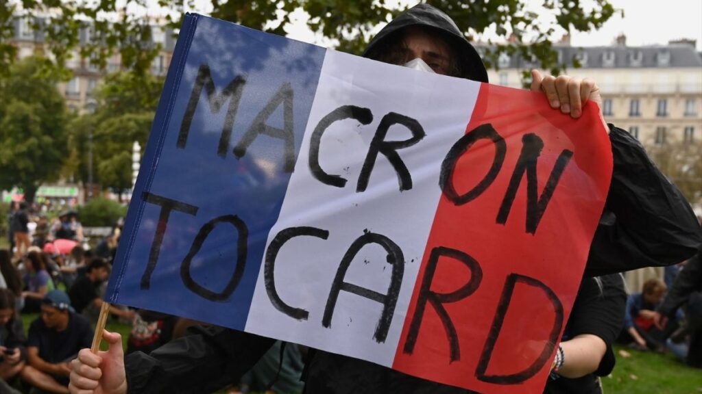 Protestas contra el nuevo Gobierno francés