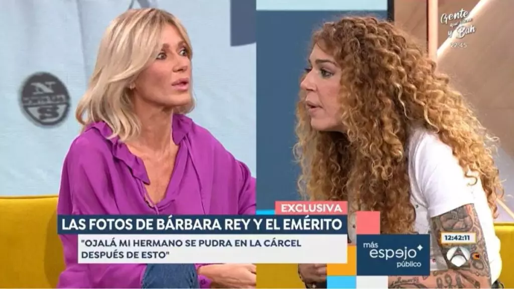 Tensión entre Sofía Cristo y Susanna Griso al hablar de las fotos de Bárbara Rey y Juan Carlos I