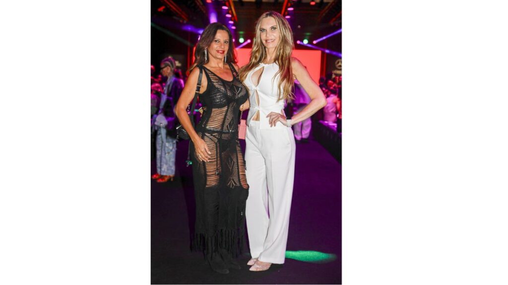 Yola Berrocal y Sonia Monroy en el desfile de Custo Barcelona en la MBFW Madrid