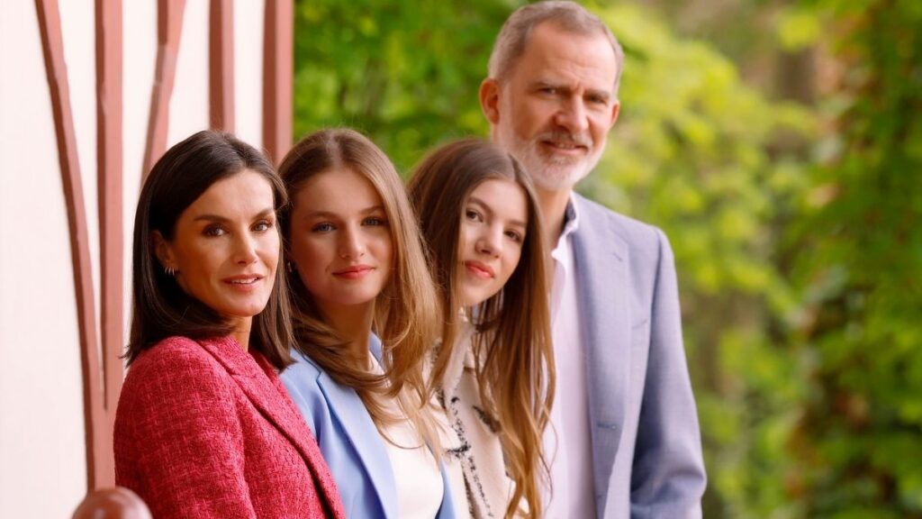 Los reyes Felipe y Letizia, la princesa Leonor y la infanta Sofía