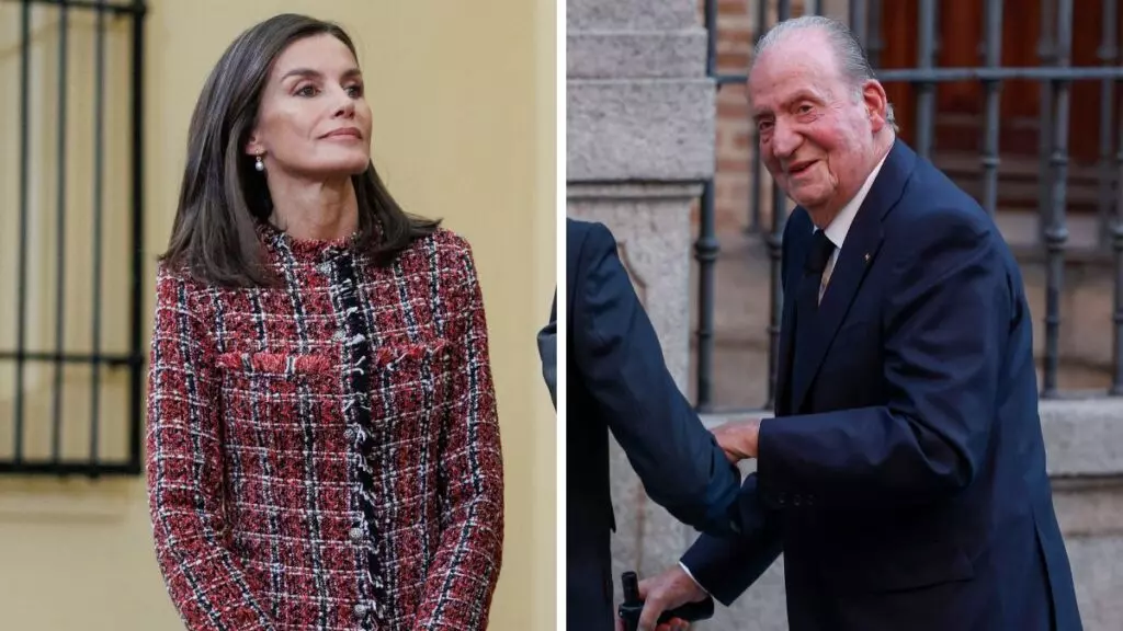 La reina Letizia y el rey Juan Carlos