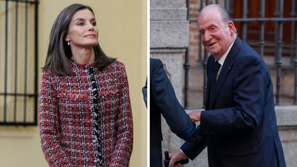 La reina Letizia y el rey Juan Carlos