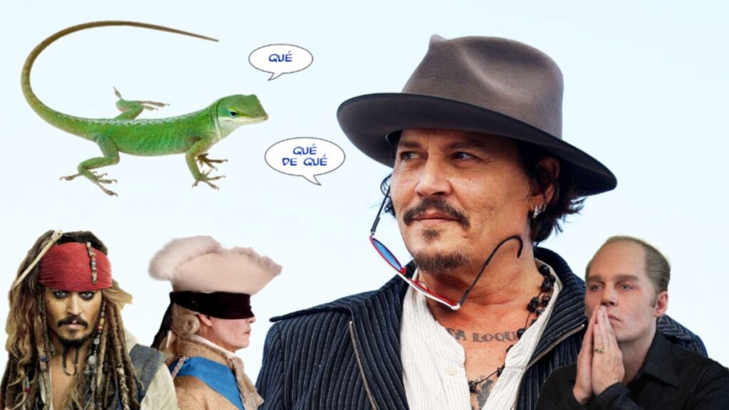 Johnny Depp y el carácter (difícil) del anole americano.