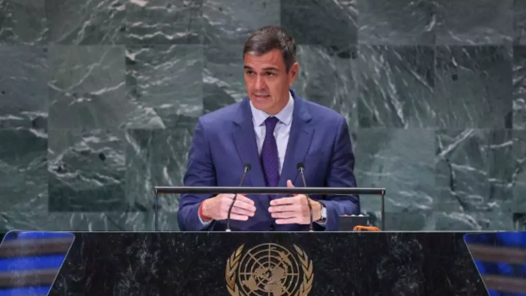 Pedro Sánchez en la ONU.