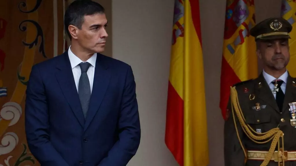 Pedro Sánchez en el desfile del 12 de Octubre