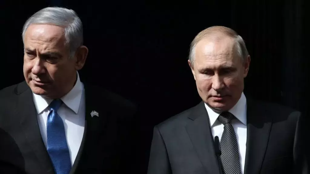 Benjamín Netanyahu y Vladímir Putin.