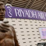 Vista exterior del estadio del Atlético de Madrid con su nuevo nombre: Riyadh Air Metropolitano.