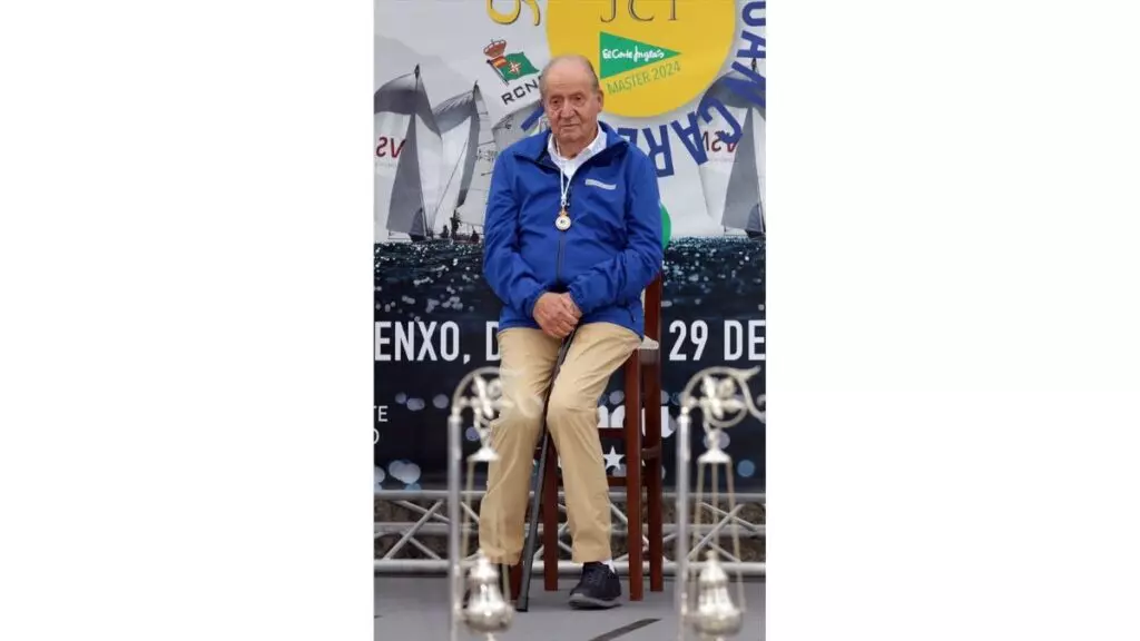 El rey Juan Carlos I preside una entrega de trofeos en Sanxenxo el pasado 29 de septiembre