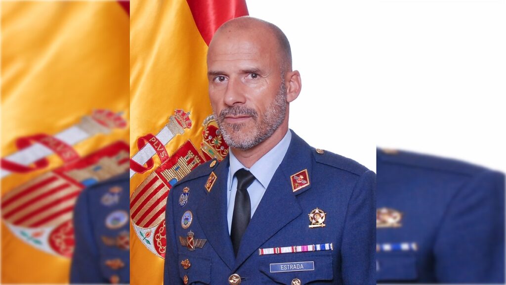 Teniente coronel Pablo Estrada, del Ejército del Aire y del Espacio