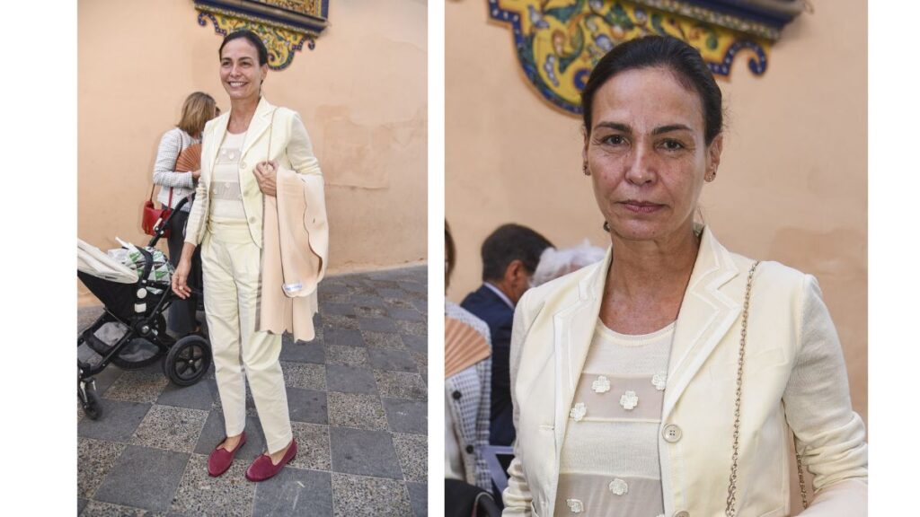 Inés Sastre en la boda de Constanza Villar-Mir