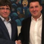 Carles Puigdemont (i) y Arnaldo Otegi en Bélgica en una imagen de archivo.